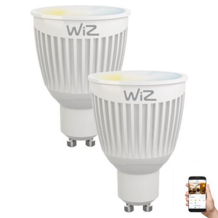 SADA 2x LED Stmievateľná žiarovka GU10/6,5W/230V 2700-6500K Wi-Fi - WiZ