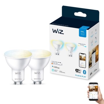 SADA 2x LED Stmievateľná žiarovka PAR16 GU10/4,7W/230V 2700-6500K CRI 90 Wi-Fi - WiZ