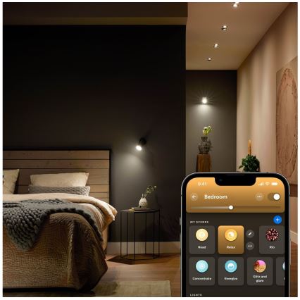 SADA 2x LED Stmievateľná žiarovka Philips Hue White Ambiance GU5,3/MR16/5,1W/12V 2200-6500K