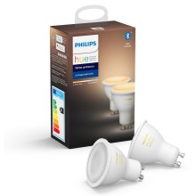 SADA 2x LED Stmievateľná žiarovka Philips Hue WHITE AMBIANCE GU10/5W/230V 2200-6500K
