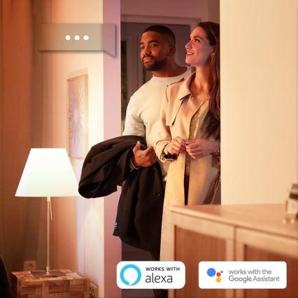 SADA 2x LED Stmievateľná žiarovka Philips HUE WHITE E27/9W/230V