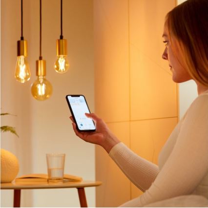SADA 2x LED Stmievateľná žiarovka VINTAGE FILAMENT ST64 E27/6,7W/230V 2000-5000K Wi-Fi - WiZ