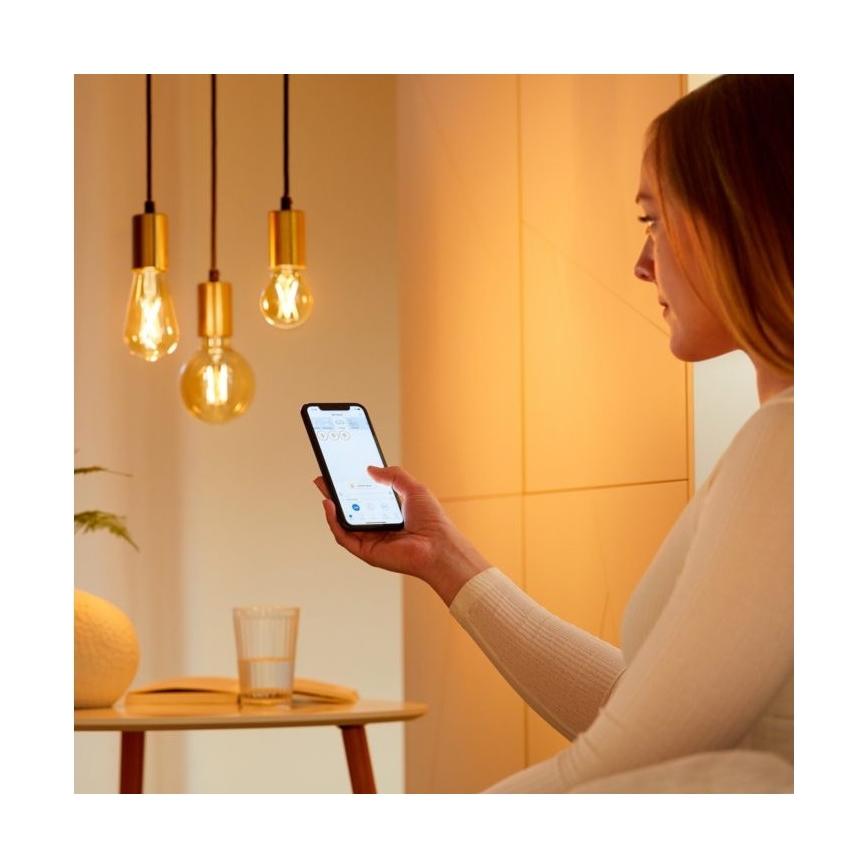 SADA 2x LED Stmievateľná žiarovka VINTAGE FILAMENT ST64 E27/6,7W/230V 2000-5000K Wi-Fi - WiZ