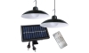 SADA 2x LED Stmievateľné solárne závesné svietidlo so súmrakovým senzorom LED/6W/3,7V 2000 mAh IP44 + diaľkové ovládanie