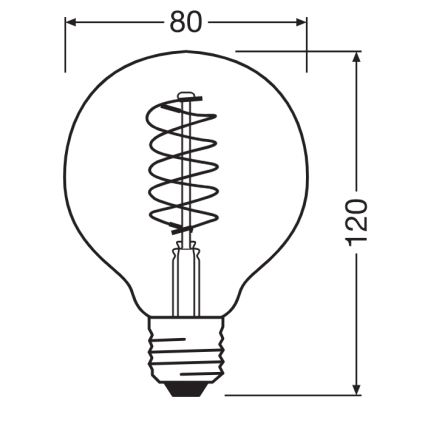 SADA 2x LED stmievateľných filamentových žiaroviek E27/7,8W/230V 1800K - Osram