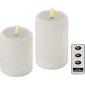 SADA 2x LED sviečky LED/4xAA + diaľkové ovládanie
