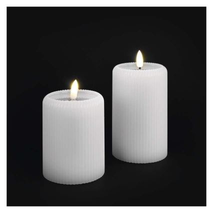 SADA 2x LED sviečky LED/4xAA + diaľkové ovládanie