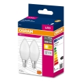 SADA 2x LED Žiarovka B38 E14/7,5W/230V 3000K - Osram