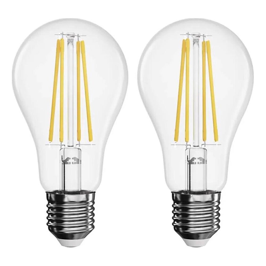 SADA 2x LED Žiarovka FILAMENT A60 E27/5,9W/230V 2700K