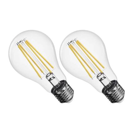 SADA 2x LED Žiarovka FILAMENT A60 E27/5,9W/230V 2700K