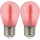 SADA 2x LED Žiarovka PARTY E27/0,3W/36V červená