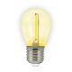 SADA 2x LED Žiarovka PARTY E27/0,3W/36V žltá