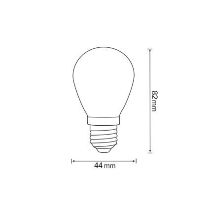 SADA 2x LED Žiarovka PARTY E27/0,3W/36V žltá