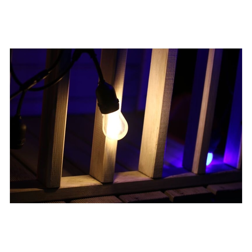 SADA 2x LED Žiarovka PARTY E27/0,5W/36V 2200K