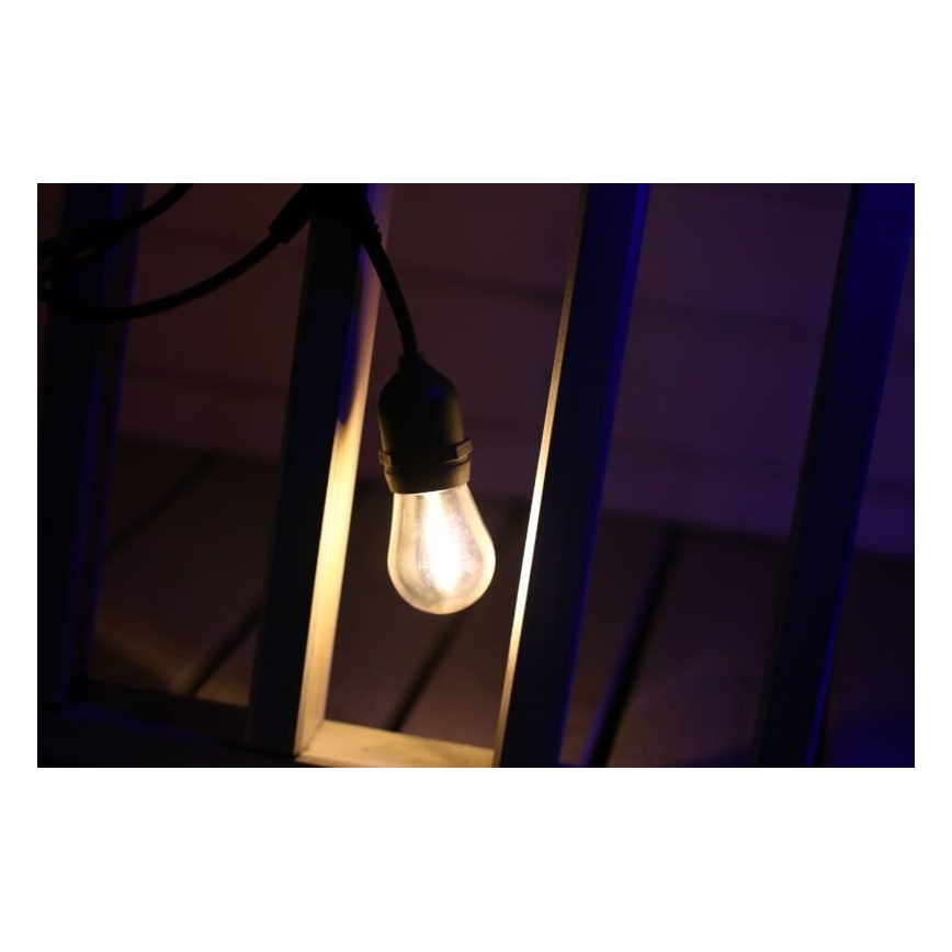 SADA 2x LED Žiarovka PARTY E27/0,5W/36V 2200K