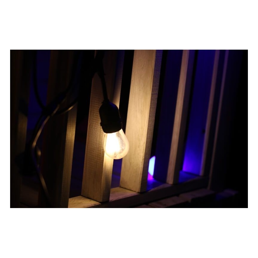 SADA 2x LED Žiarovka PARTY E27/0,5W/36V 2200K