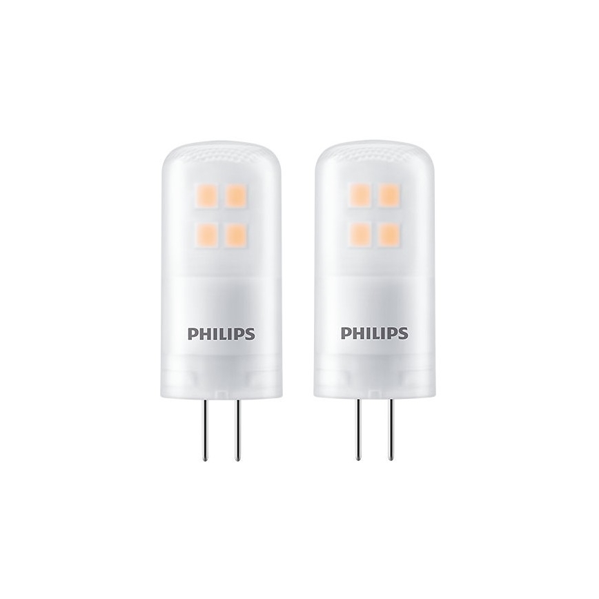 SADA 2x LED Žiarovka Philips G4/2,7W/12V 2700K