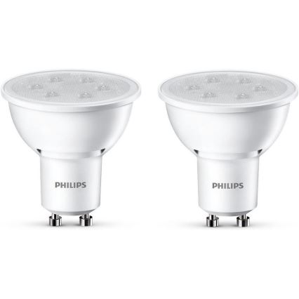 SADA 2x LED žiarovka Philips GU10/3,5W/230V 2700K