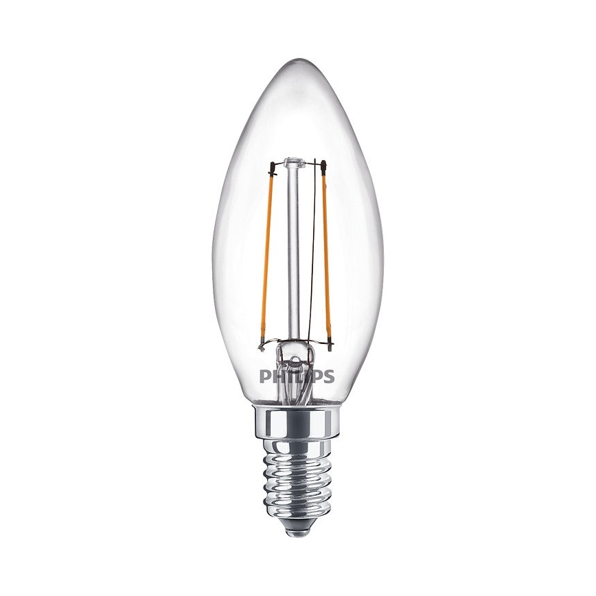SADA 2x LED Žiarovka VINTAGE Philips E14/2W/230V 2700K