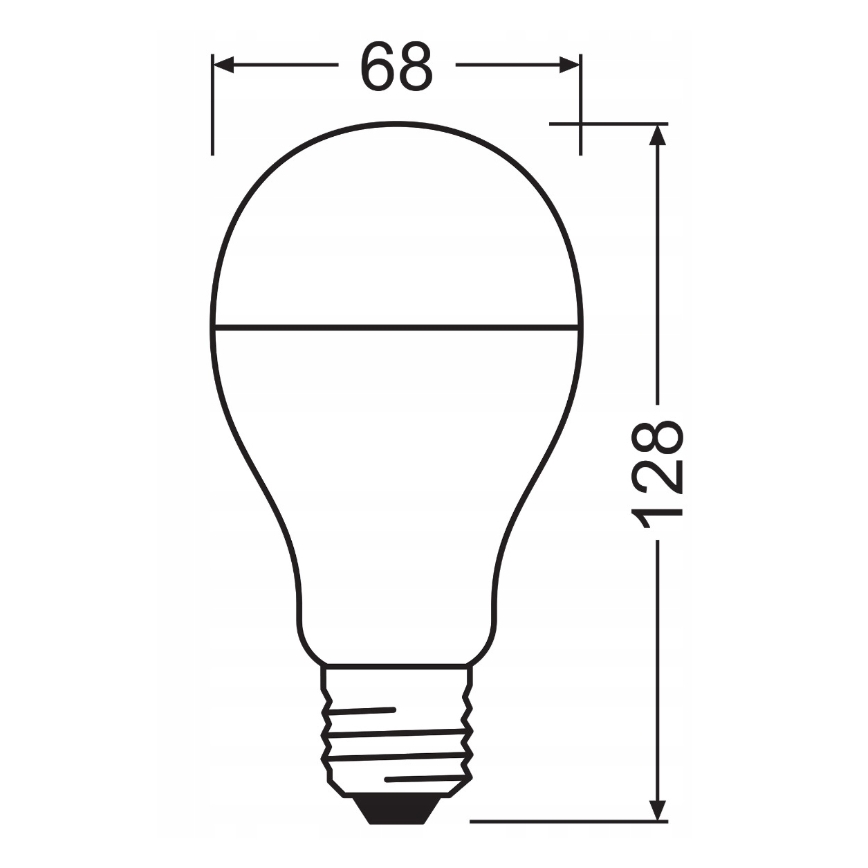 SADA 2x LED žiarovky VALUE CLASSIC E27/19W/230V 2700K - Osram