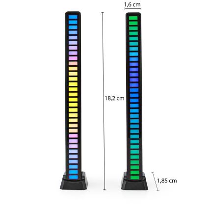 SADA 2x LED RGB Nabíjacia stolná lampa LED/250 mAh