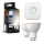 SADA 2x stmievateľné LED žiarovky Philips Hue WHITE AMBIANCE GU10/4,2W/230V 2200-6500K + Hue bridge