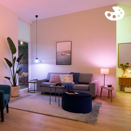 SADA 2x LED RGB stmievateľná žiarovka Philips SMART A60 E27/8,5W/230V 2200-6500K
