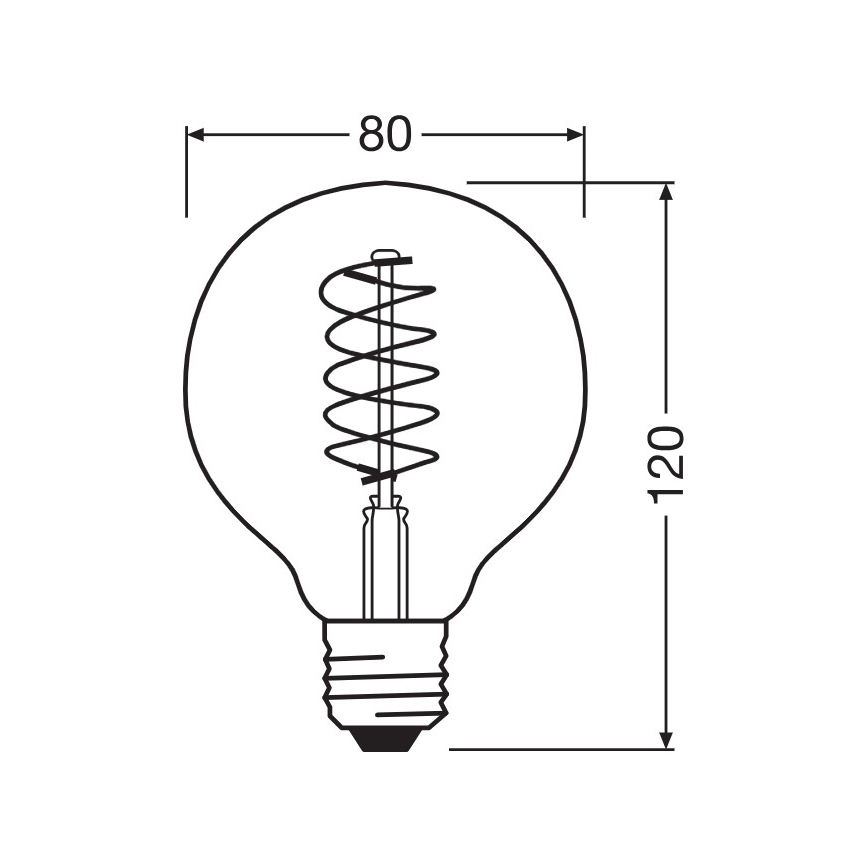 SADA 2x stmievateľných LED žiaroviek VINTAGE FILAMENT E27/4,8W/230V 2200K - Osram