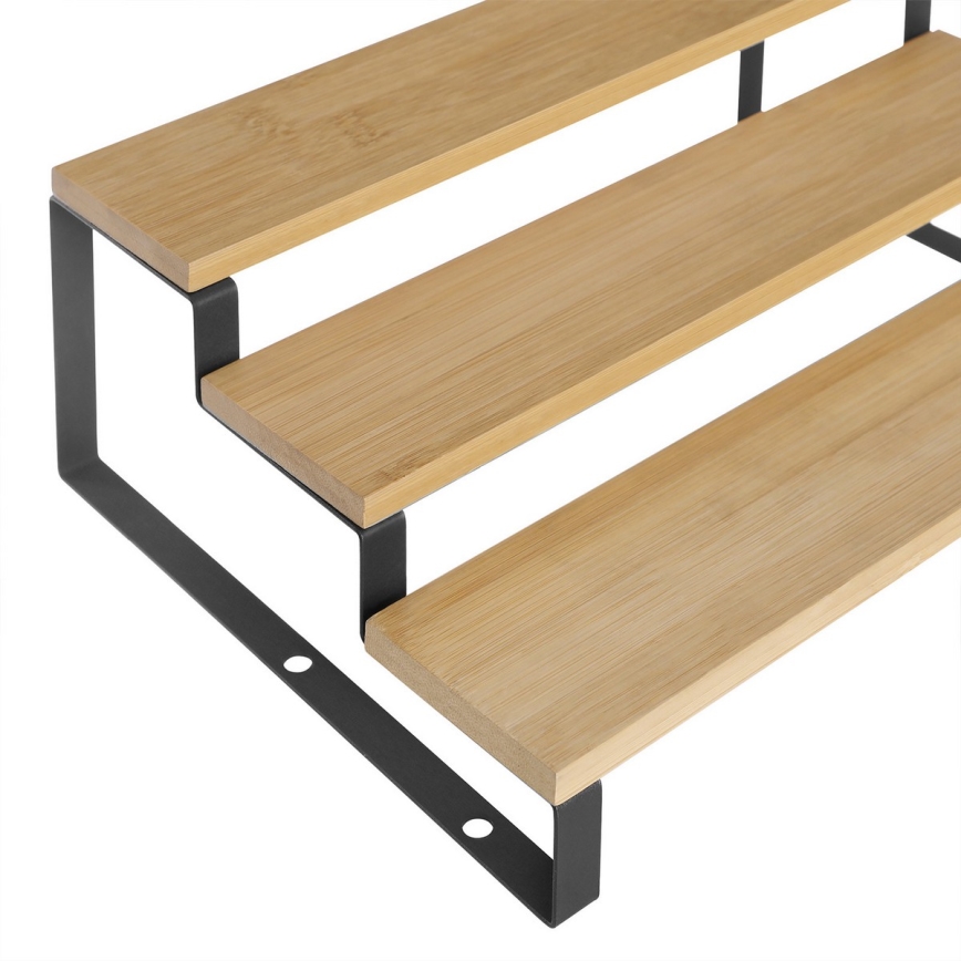 Sada 2x stojanov na koreničky MARGE čierna/hnedá