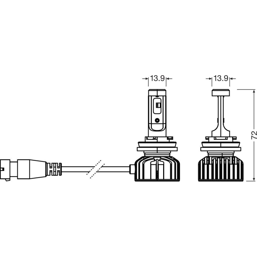 Sada 2× LED autožiaroviek NIGHT BREAKER SMART HB4 P22d/10W/12V 6000K - Osram