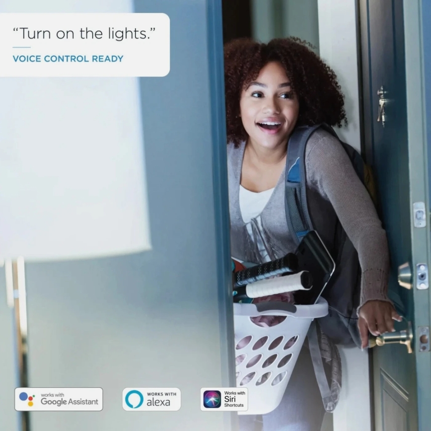 Sada 2× stmievateľných LED žiaroviek A60 E27/9W/230V 2700K Wi-Fi + diaľkové ovládanie - WiZ