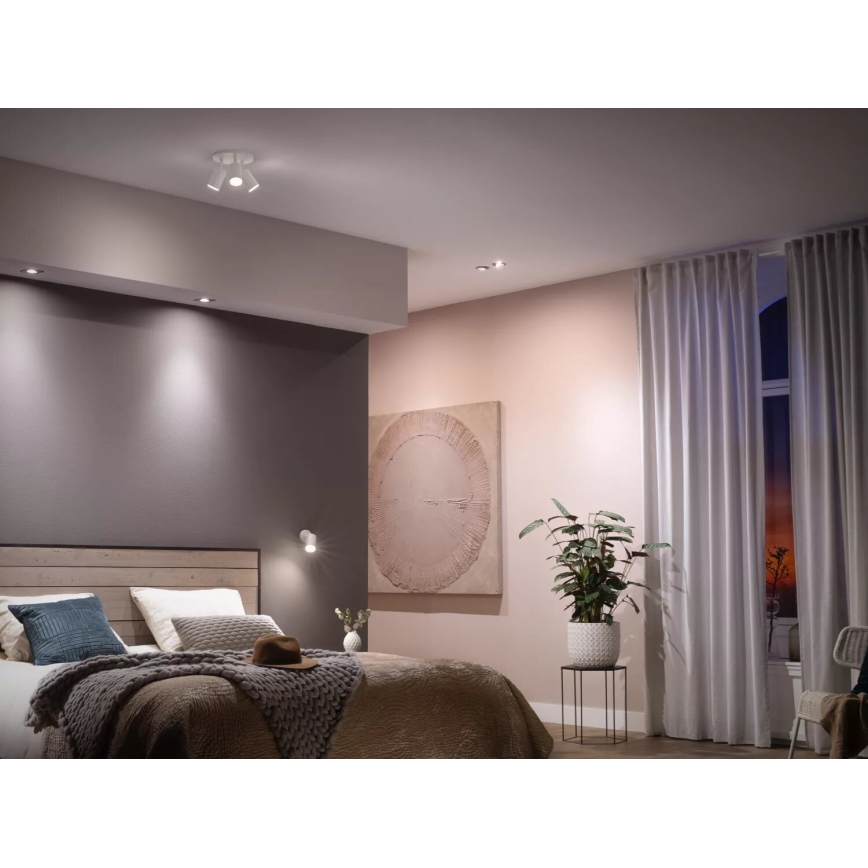 SADA 2x stmievateľné LED žiarovky Philips Hue WHITE AMBIANCE GU10/4,2W/230V 2200-6500K + Hue bridge