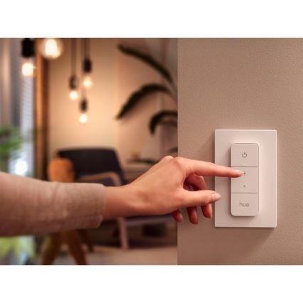 SADA 2× stmievateľných LED žiaroviek Philips Hue WHITE AMBIANCE GU10/4,2W/230V 2200-6500K + stmievač