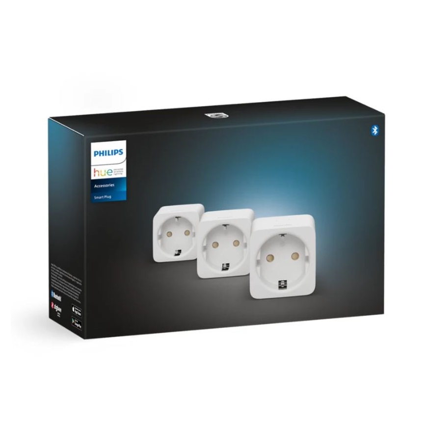 SADA 3x Inteligentná zásuvka Philips Hue Smart plug EU SCHUKO