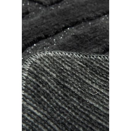 SADA 3x Kúpeľňová predložka ALYA 60/60/100 cm antracit
