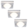 SADA 3x LED kúpeľňové podhľadové svietidlo 3xGU10/3,5W/230V