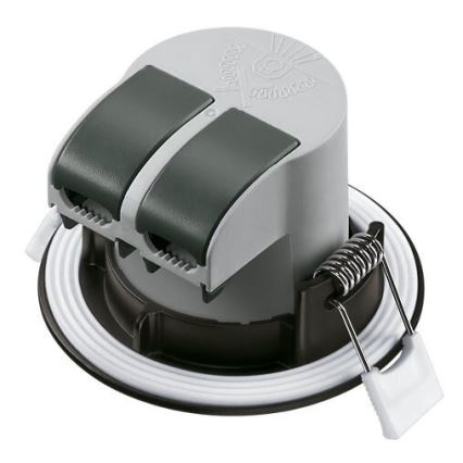 SADA 3x LED Kúpeľňové podhľadové svietidlo LED/5,5W/230V 2700K IP65 čierna
