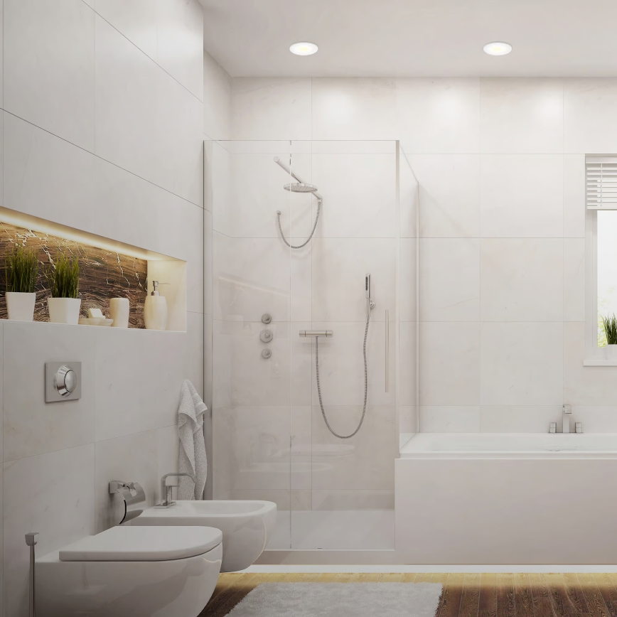 SADA 3x LED kúpeľňových zapustených svietidiel LED/6W/230V 3000K IP44 biela