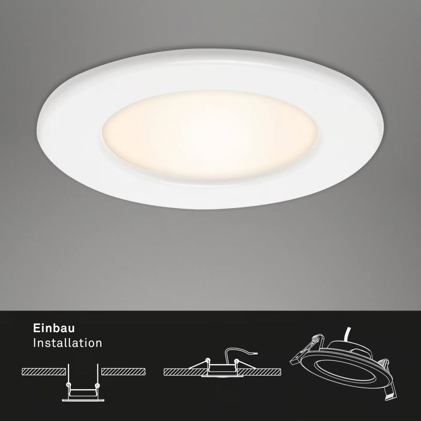 SADA 3x LED kúpeľňových zapustených svietidiel LED/6W/230V 3000K IP44 biela