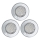SADA 3x LED podhľadové svietidlo 3xGU10/3W/230V IGOA chróm lesk
