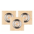 SADA 3x LED Podhľadové svietidlo VITAR 1xGU10/5W/230V CRI 90 pieskovec