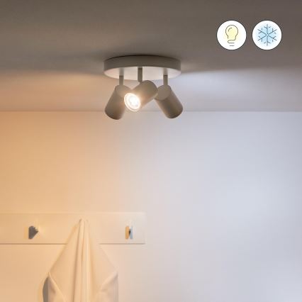 SADA 3x LED RGBW Stmievateľná žiarovka GU10/4,7W/230V 2200-6500K CRI 90 Wi-Fi - WiZ