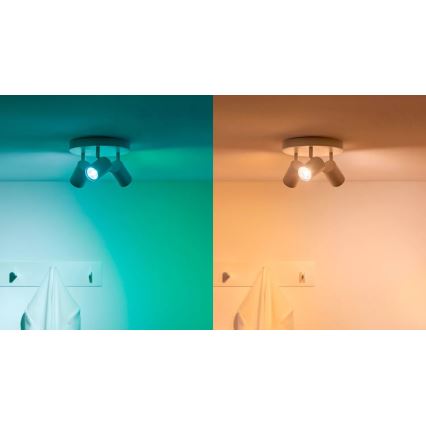 SADA 3x LED RGBW Stmievateľná žiarovka PAR16 GU10/4,7W/230V 2200-6500K Wi-Fi - WiZ