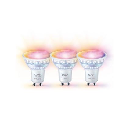 SADA 3x LED RGBW Stmievateľná žiarovka PAR16 GU10/4,7W/230V 2200-6500K Wi-Fi - WiZ