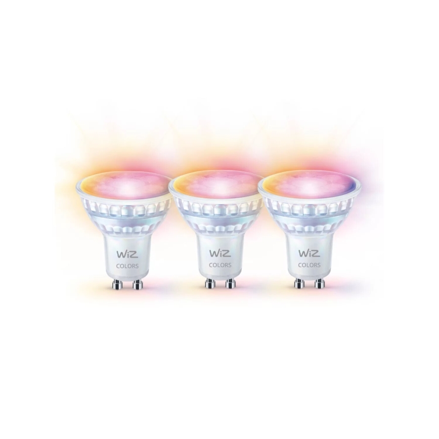 SADA 3x LED RGBW Stmievateľná žiarovka PAR16 GU10/4,7W/230V 2200-6500K Wi-Fi - WiZ