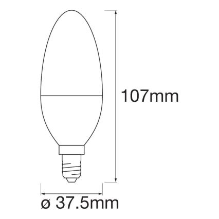 SADA 3x LED RGBW Stmievateľná žiarovka SMART+ E14/5W/230V 2700K-6500K Wi-Fi - Ledvance