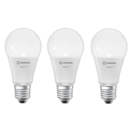 SADA 3x LED RGBW Stmievateľná žiarovka SMART+ E27/9W/230V 2700K-6500K Wi-Fi - Ledvance