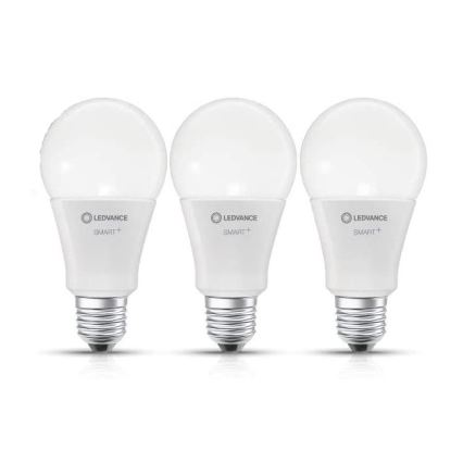 SADA 3x LED Stmievateľná žiarovka SMART+ E27/14W/230V 2700K-6500K Wi-Fi - Ledvance