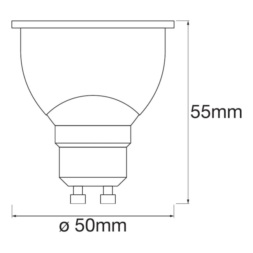 SADA 3x LED Stmievateľná žiarovka SMART+ GU10/5W/230V 2700K Wi-Fi - Ledvance