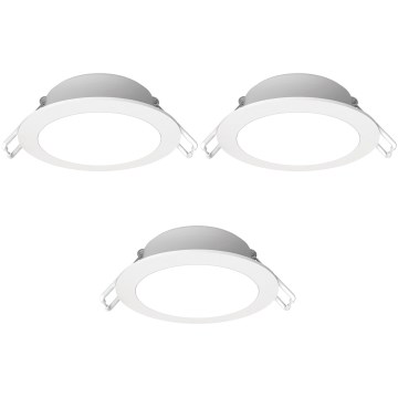 Sada 3x LED stropné svietidlo do kúpeľne Aigostar LED/4,8W/230V IP65 biela